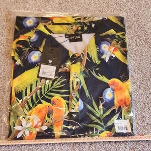 Bad Birdie Tropicana Polo‎ Size XL Multicolor, 2 Available